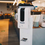 Hand Sanitiser Dispenser Automatic Floor Stand Station _ TouchBio