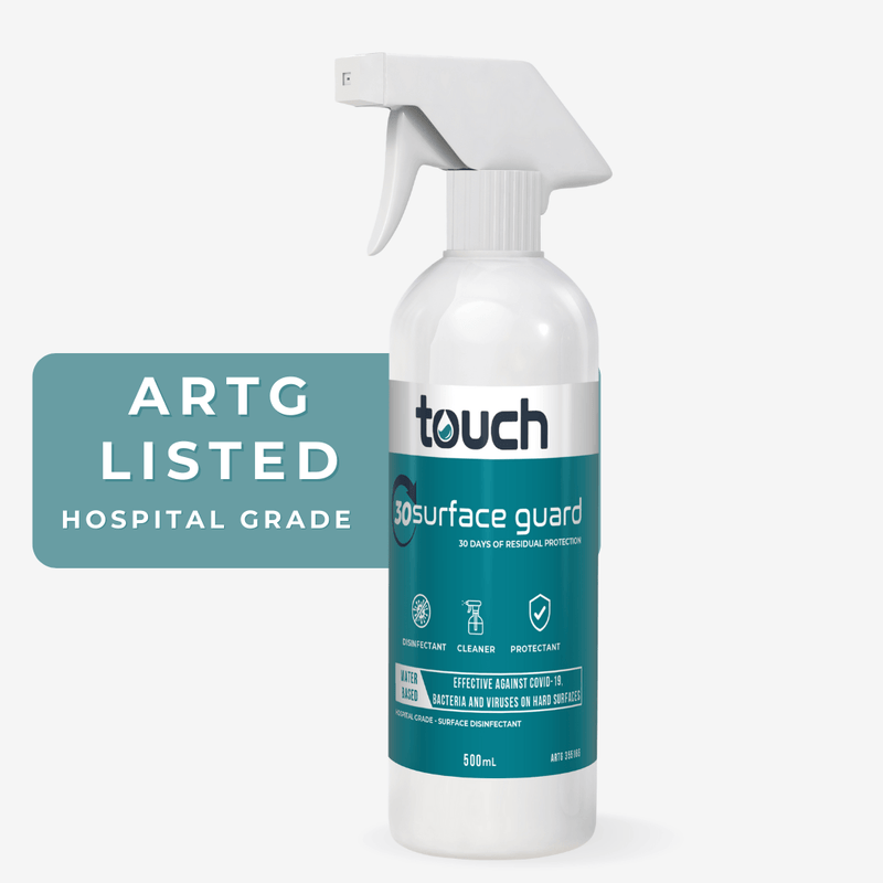 Surface Disinfectant Spray, Hospital Grade , Cleaning and sanitiser Bulk Buy Online | 500mL-Surface Guard-Australian Made-TouchBio