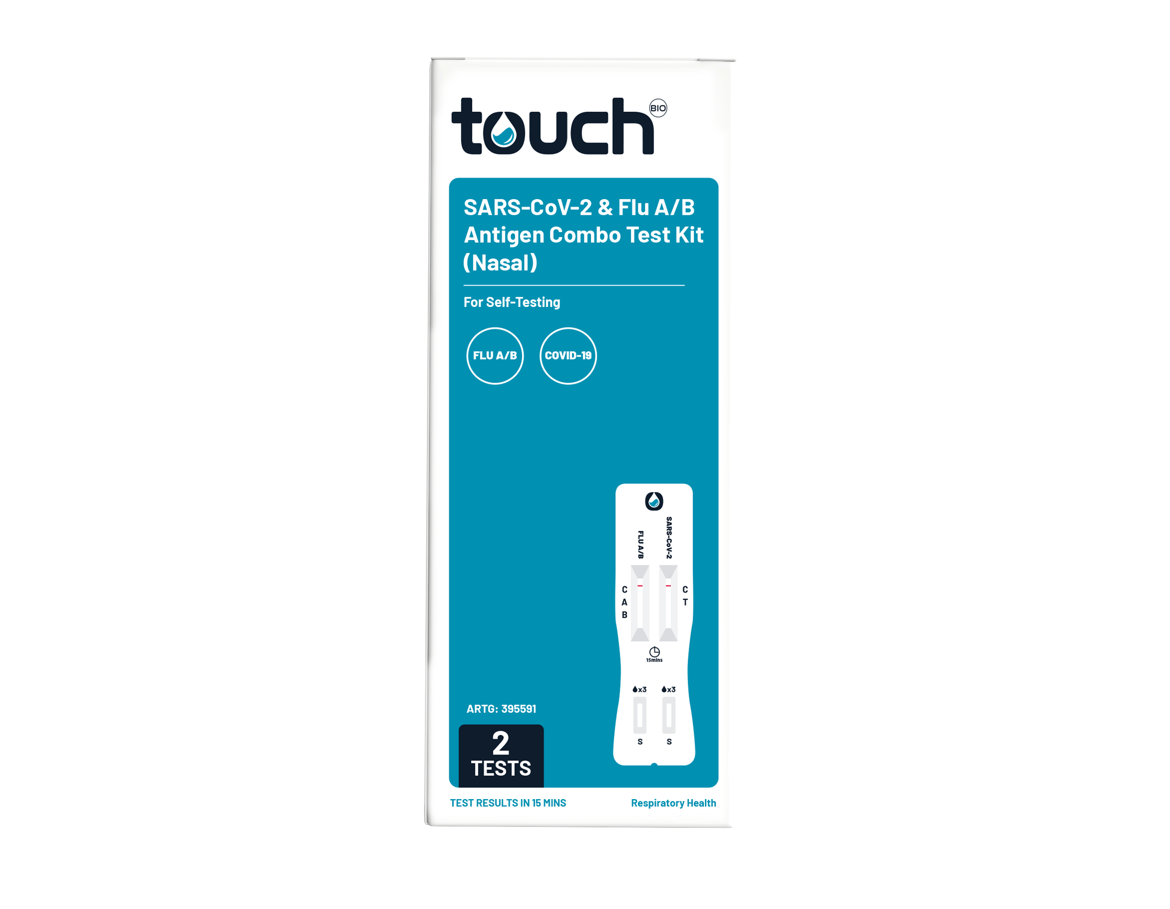 COVID-19 and Flu A/B Rapid Antigen Combo Test  - For Self Testing | 02 Test Kits
