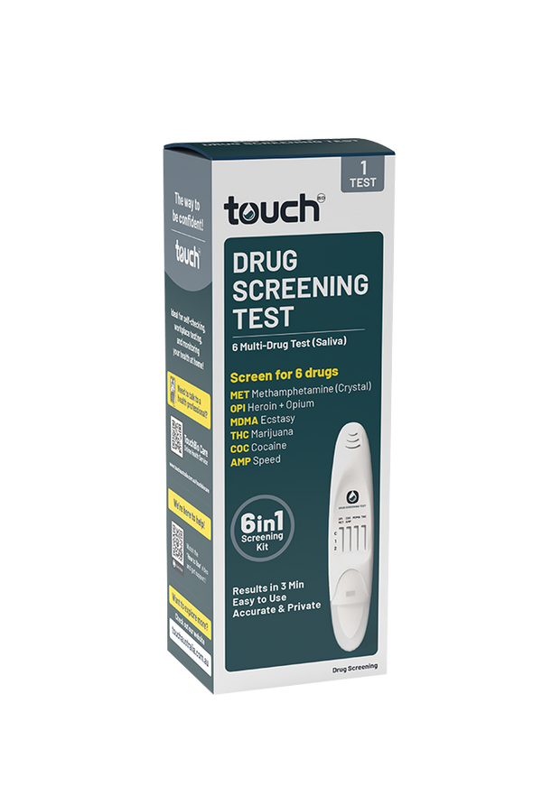 TouchBio 6 Multi-Drug Test (Saliva) Pen | 1 Test