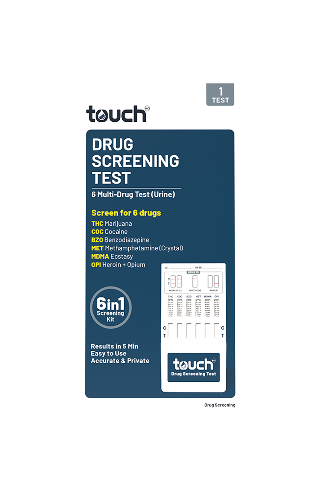 TouchBio 6 Multi-Drug Test (Urine) | 1 Test