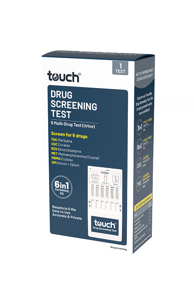TouchBio 6 Multi-Drug Test (Urine) | 1 Test