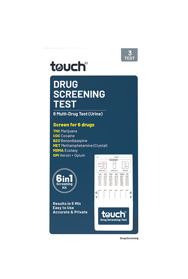 TouchBio 6 Multi-Drug Test (Urine) | 3 Tests