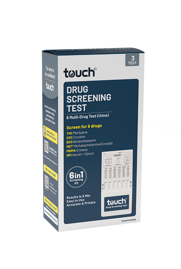 TouchBio 6 Multi-Drug Test (Urine) | 3 Tests