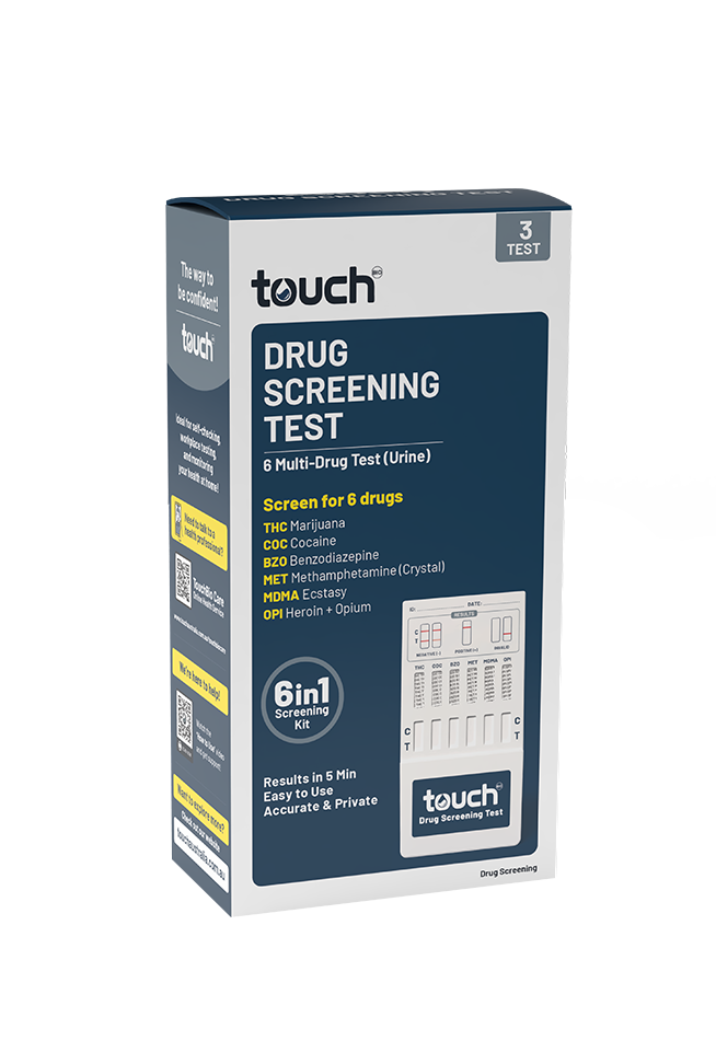 TouchBio 6 Multi-Drug Test (Urine) | 3 Tests