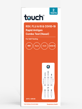 4in1- RSV, Flu A/B & COVID-19 Rapid Antigen Test - For Self Testing | 02 Test Kits