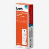 A box of touch brand rapid antigen combo test for RSV, Flu A/B, and COVID-19, shown on a light gray background.