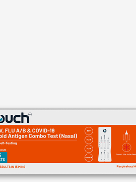 4in1- RSV, Flu A/B & COVID-19 Rapid Antigen Test - For Self Testing | 05 Tests Kit