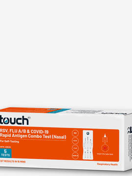 4in1- RSV, Flu A/B & COVID-19 Rapid Antigen Test - For Self Testing | 05 Tests Kit