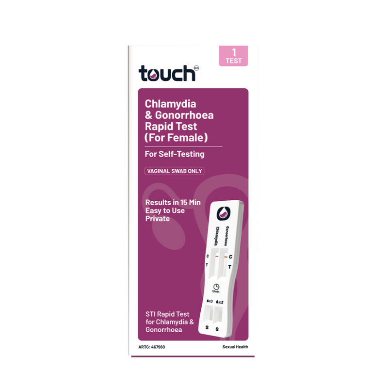 TouchBio Chlamydia & Gonorrhoea Test (For Female) 1 Pack - Self-Test