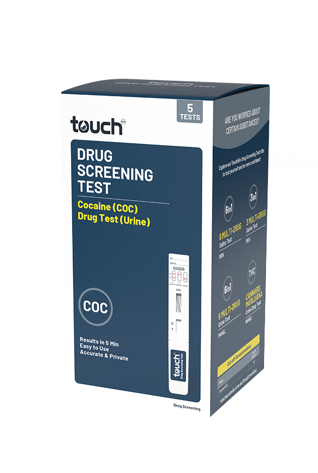 TouchBio Cocaine (COC) Drug Test (Urine) | 5 Tests
