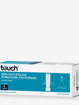 3in1- COVID-19 and Flu A/B Rapid Antigen Combo Test  - For Self Testing | 05 Tests Kit