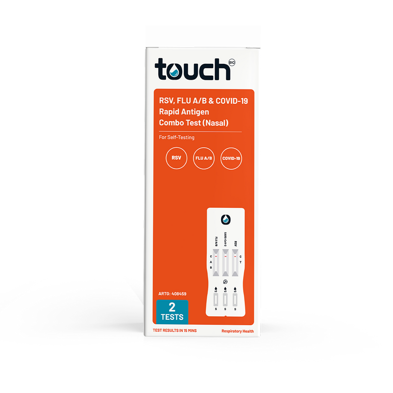 RSV, Flu A/B & COVID-19 Rapid Antigen Test - For Self Testing | 02 Test Kits