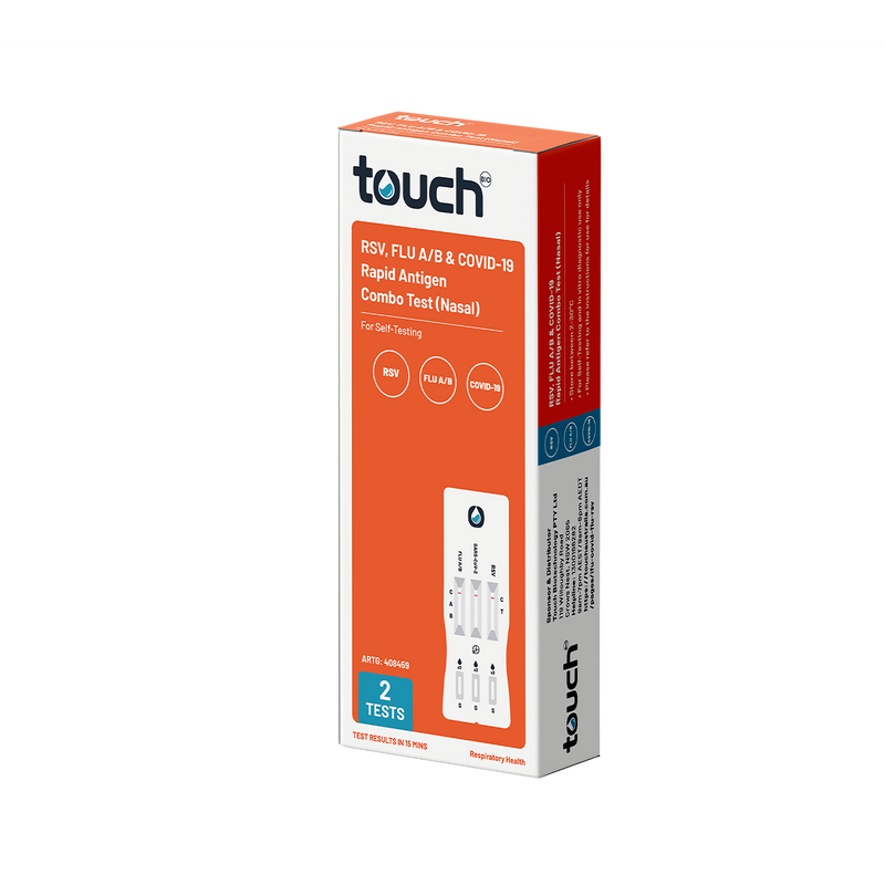 RSV, Flu A/B & COVID-19 Rapid Antigen Test - For Self Testing | 02 Test Kits