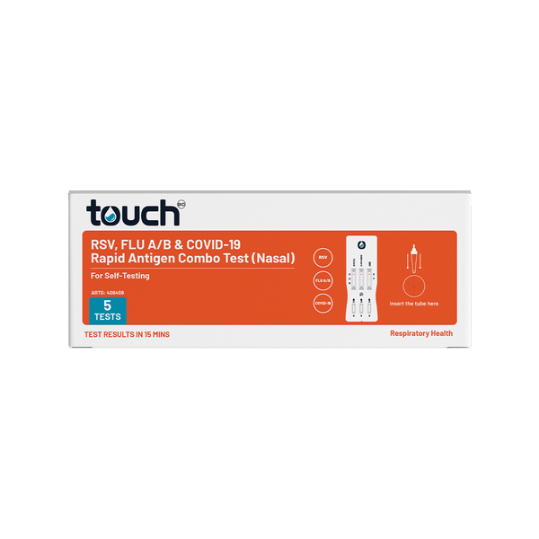 RSV, Flu A/B & COVID-19 Rapid Antigen Test - For Self Testing | 05 Tests Kit