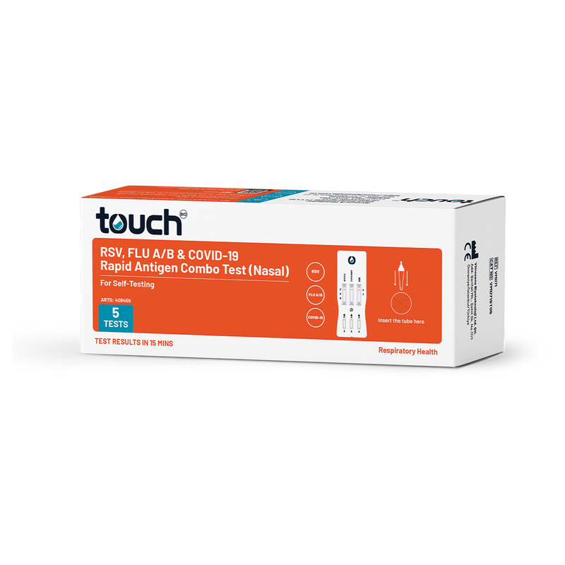 RSV, Flu A/B & COVID-19 Rapid Antigen Test - For Self Testing | 05 Tests Kit