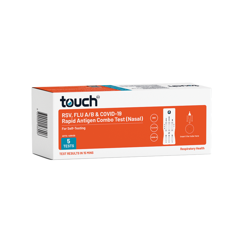RSV, Flu A/B & COVID-19 Rapid Antigen Test - For Self Testing | 05 Tests Kit