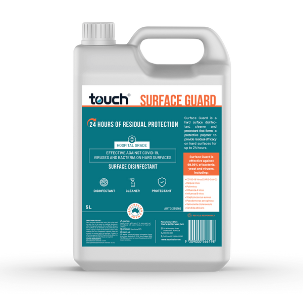 Surface Disinfectant Spray Hospital Grade - Best Online Bulk- Australian Made- Bulk Sanitiser - TouchBio