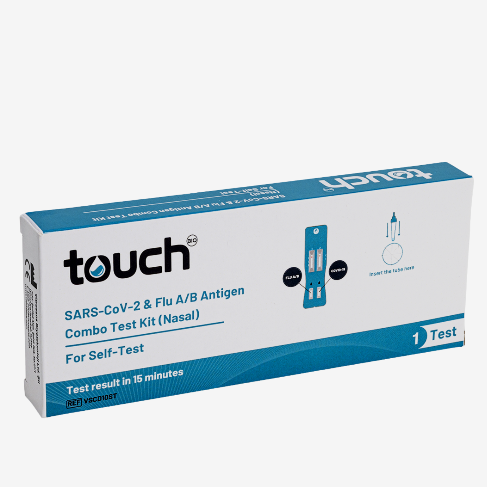 COVID-19 and Flu A/B Rapid Antigen Combo Test  - For Self Testing | 01 Test Kit