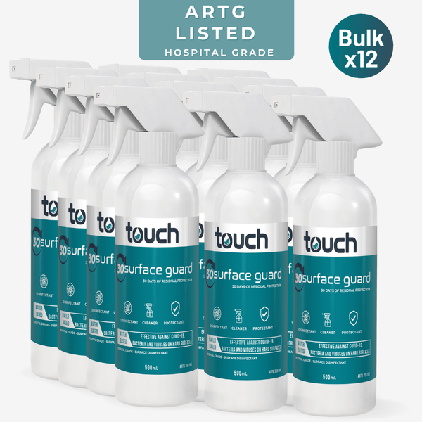 Surface Disinfectant Spray, Hospital Grade , Cleaning and sanitiser  Bulk Buy Online | 500mL-Surface Guard-Australian Made-TouchBio